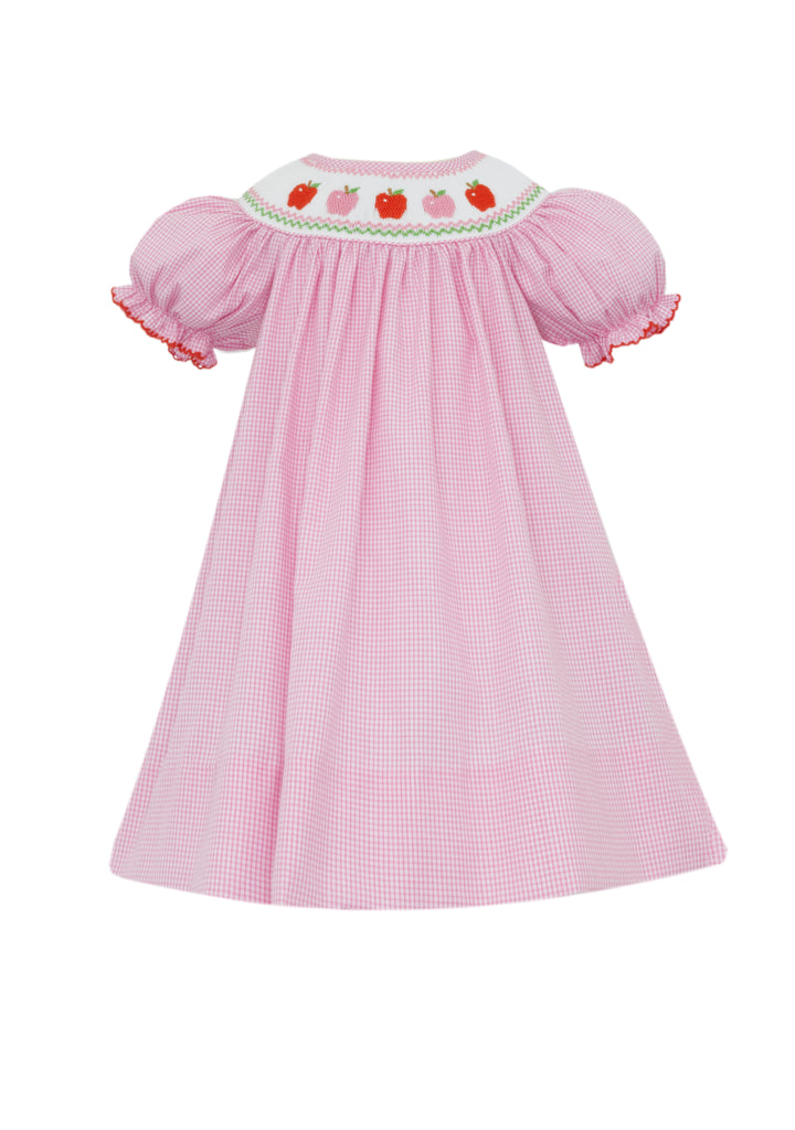 Anavini - Pink & Red Apples Gingham S/S