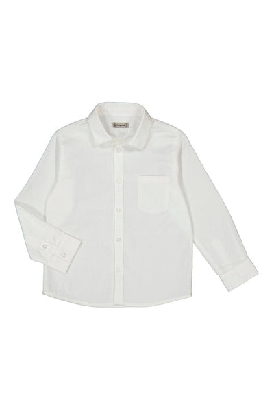 White L/S Button Down Shirt