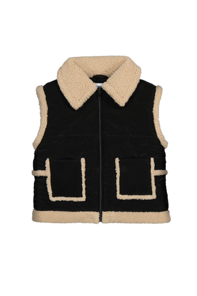 Collared Black Vest