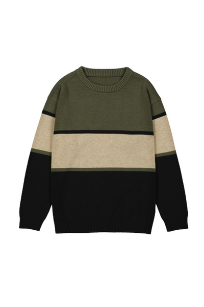 Olive Block Jumper