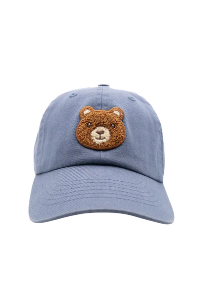 Rey To Z - Terry Teddy Bear Dusty Blue Hat