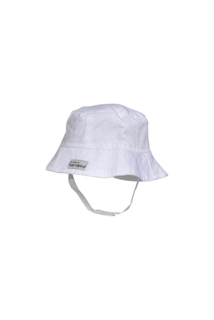 Flap Happy - UPF 50 Bucket Sun Hat - White