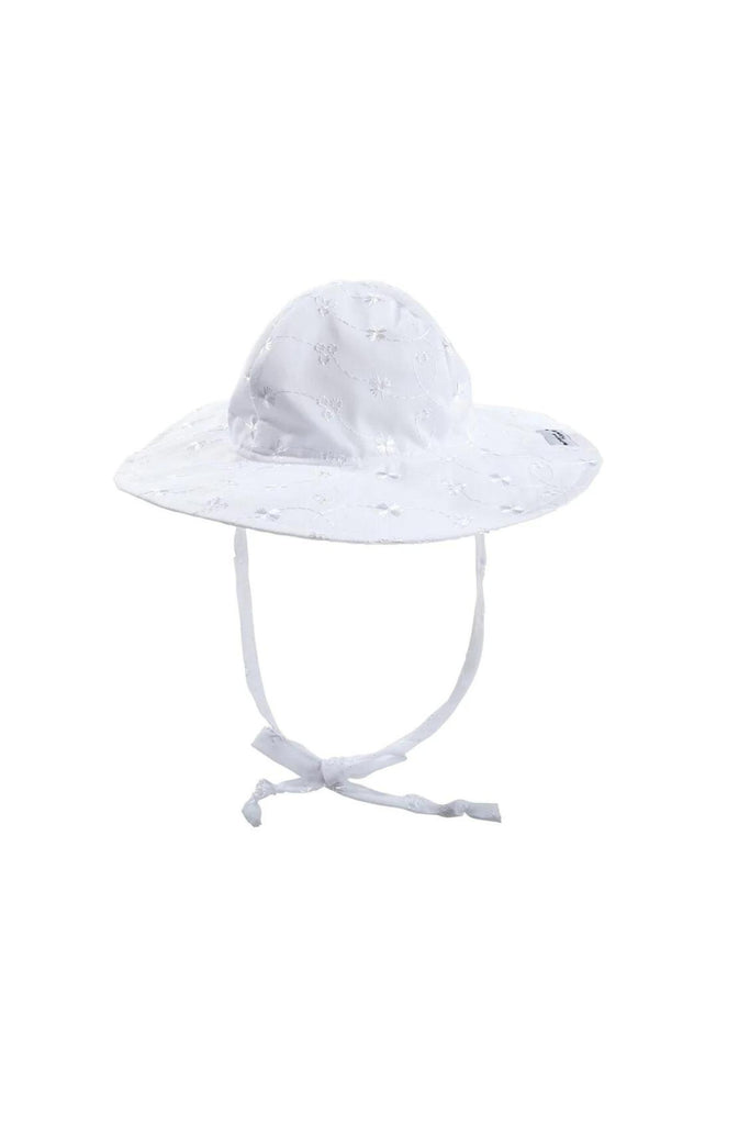 Flap Happy - UPF50+ Floppy Sun Hat - White Eyelet