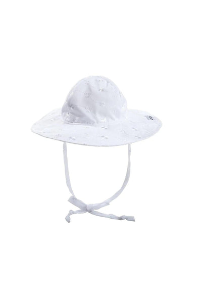 Flap Happy - UPF50+ Floppy Sun Hat - White Eyelet