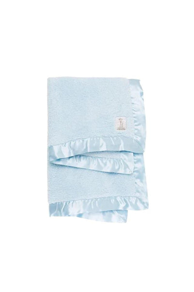 Little Giraffe - Chenille Blanket Blue