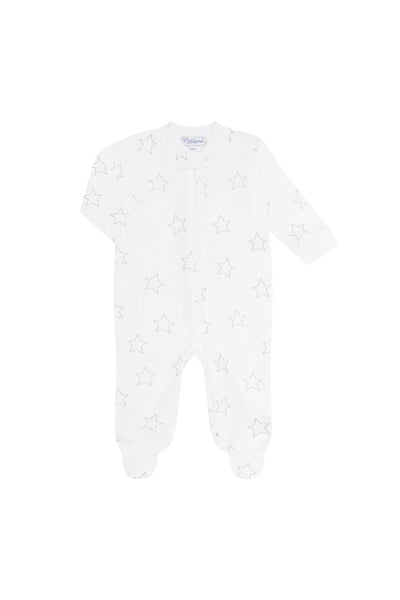 Nellapima - Grey Stars Print Zipper Footie