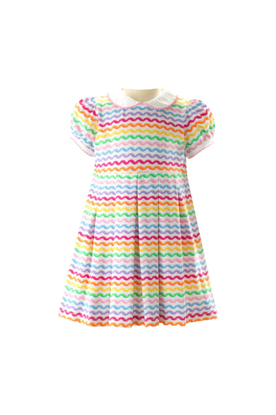 Rachel Riley - Rainbow Ric Rac Jersey Dress