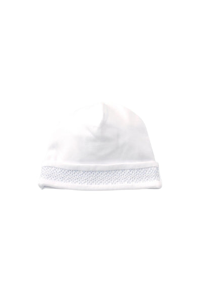 Kissy Kissy - Charmed Smocked White/Blue Hat