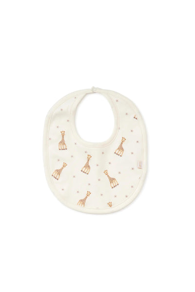 Kissy Kissy - Sophie Giraffe Ivory Bib
