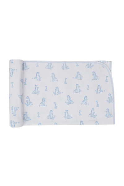Kissy Kissy - Light Blue Giraffe Grace Blanket