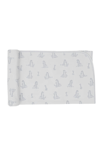 Kissy Kissy - Silver Giraffe Grace Blanket