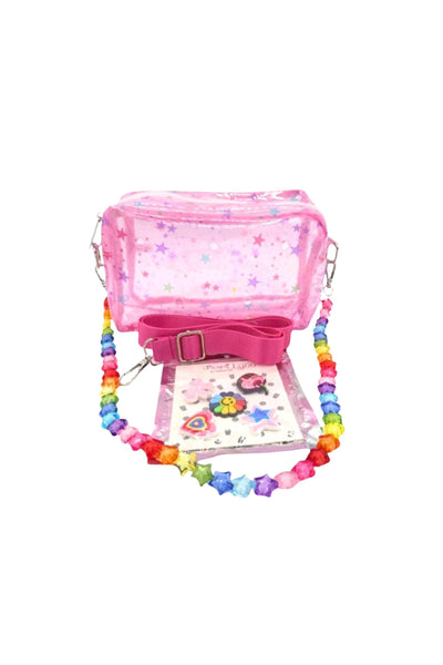Bari Lynn - Charm Pack Rainbow Star Clear Bag