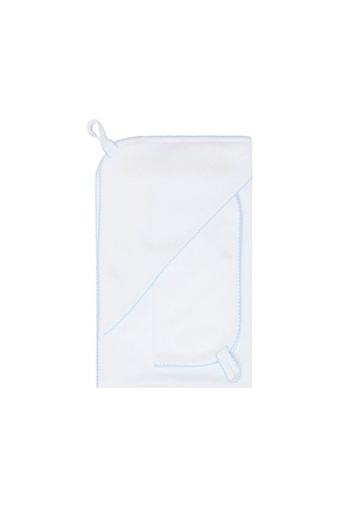 Nellapima - White Milano Towel With Blue Trim