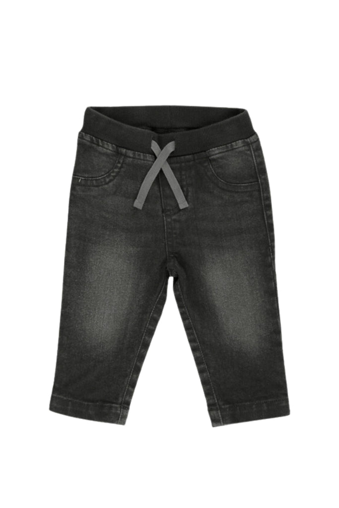 Black Wash Pull-On Jeans