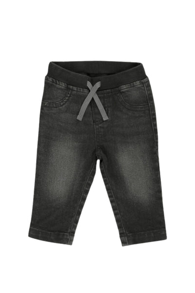 Black Wash Pull-On Jeans