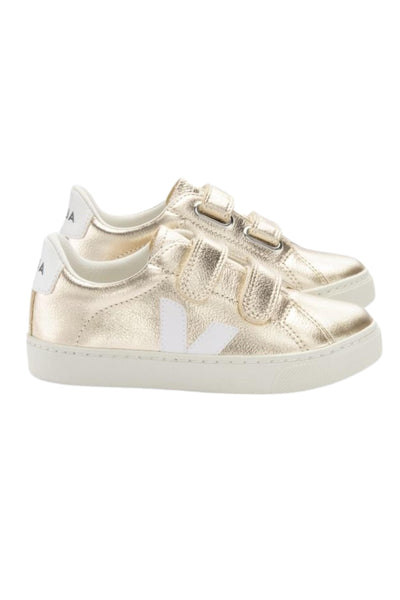 Veja - ESPLAR Leather Gold and White Sneaker