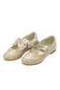 Amelia Bow Flat - Patent Taupe