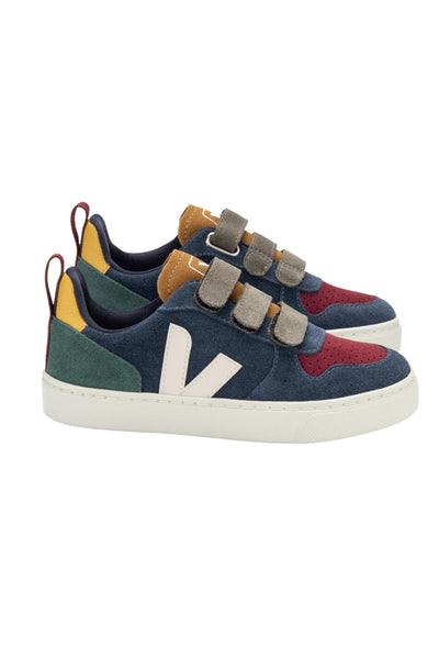 Veja - V-10 Suede Tennis Shoe in Multico Nautico