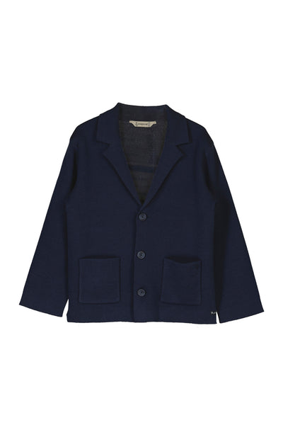 Navy Knitted Sport Jacket