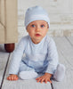 Kissy Kissy - Charmed Smocked Light Blue Footie