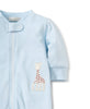 Kissy Kissy - Sophie La Girafe Blue Stripe Zip Front Footie