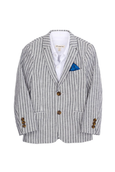 Navy Stripe Sports Jacket