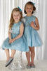 Rachel Riley - Blue Sparkle Star Tulle Dress