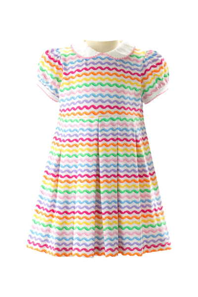 Rachel Riley - Rainbow Ric Rac Jersey Dress