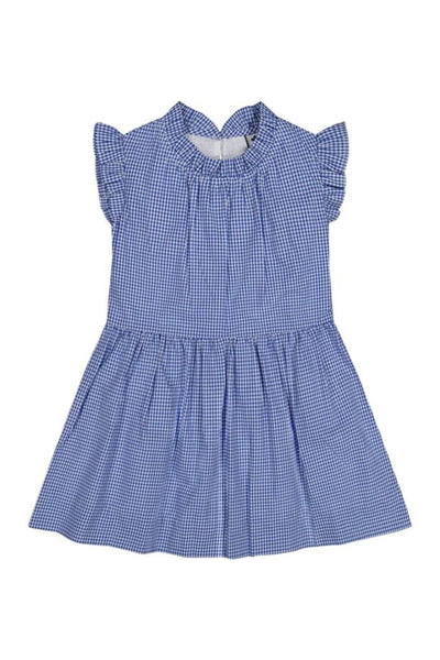 Busy Bees - Kinsley Dropwaist Dress Mini Blue Check