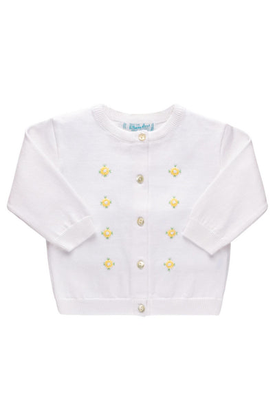 Feltman Brothers - White Daisy Cardigan