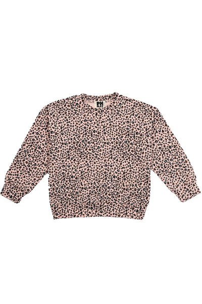 Petite Hailey - Stretch Play Sweatshirt Pink Leopard