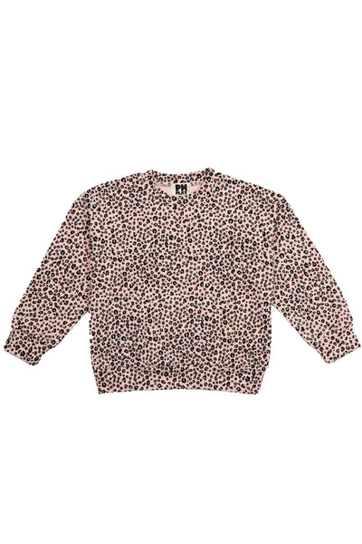 Petite Hailey - Stretch Play Sweatshirt Pink Leopard