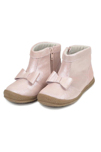 Im-Link - Hilary Bow Boot Pink Shimmer Suede