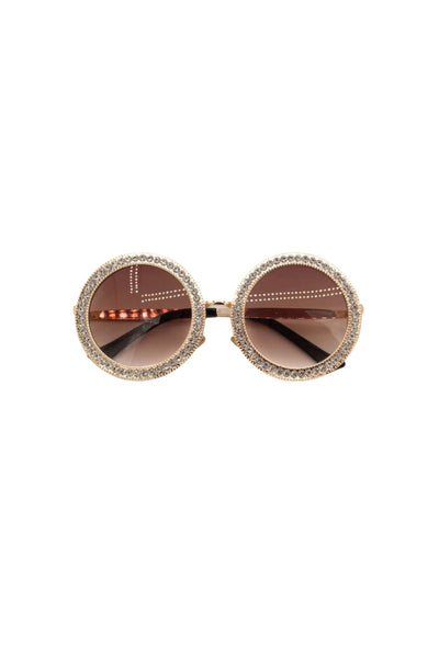 Bari Lynn - Crystal Circle Sunglasses