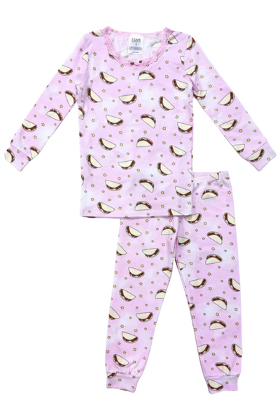 Esme - Pink Taco Pajama Set