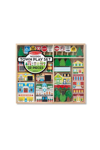 Wooden Town Play Set