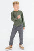 Smoke Gray Slim Cargo Joggers